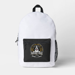 Sac À Dos Imprimé Chiens de Prairie Peut-être 3 Personnes Design