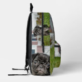 Sac À Dos Imprimé Chiot en carlin noir (Gauche)