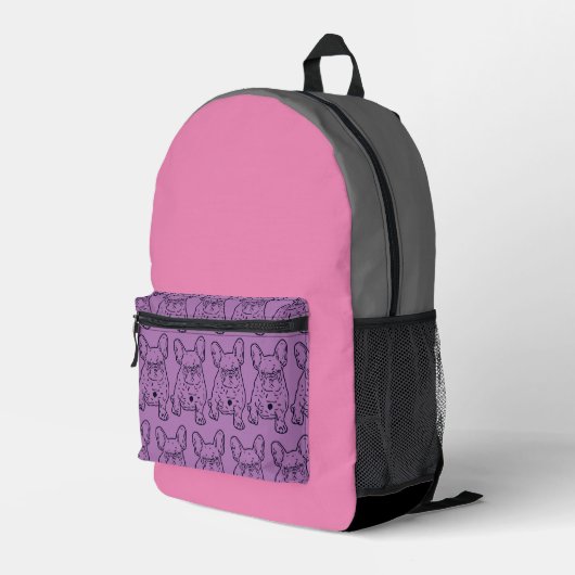 Sac À Dos Imprimé Chiot mignon Bouledogue Français (Coin arrière droit)