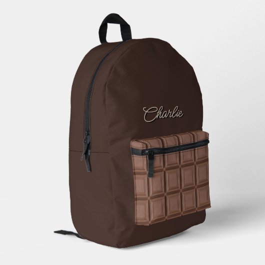 Sac À Dos Imprimé Chocolat Sucres Choco Cacao (Coin arrière gauche)
