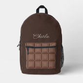 Sac À Dos Imprimé Chocolat Sucres Choco Cacao (Recto)