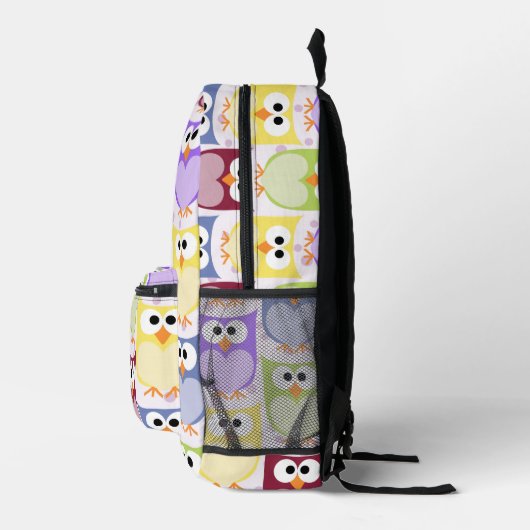 Sac À Dos Imprimé Chouettes mignonnes, Chouette Motif, Chouettes pou (Droite)