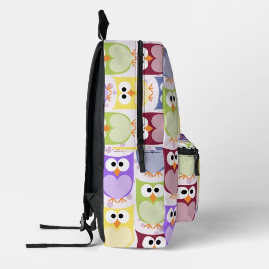 Sac À Dos Imprimé Chouettes mignonnes, Chouette Motif, Chouettes pou (Gauche)
