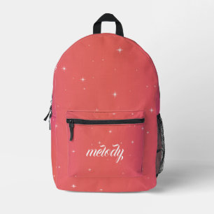 Sac À Dos Imprimé Ciel étoilé corallien Design tendance pour adolesc