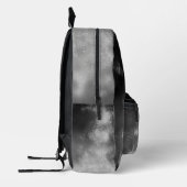 Sac À Dos Imprimé Ciel nocturne gris monochrome (Gauche)