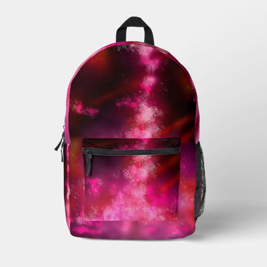 Sac À Dos Imprimé Ciel nocturne rose (Recto)