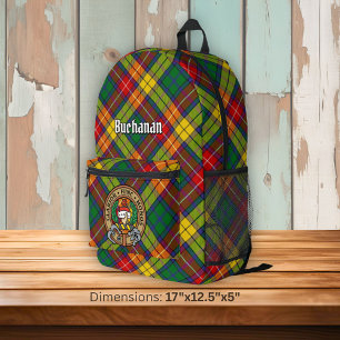 Sac À Dos Imprimé Cimier du clan Buchanan sur tartan