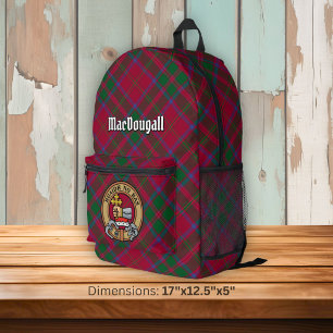 Sac À Dos Imprimé Cimier du clan MacDougall sur tartan