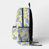 Sac À Dos Imprimé Citron Motif Aimer Blanc (Droite)