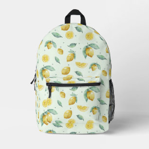 Sac À Dos Imprimé citrons aquarelles