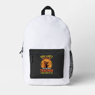 Sac À Dos Imprimé Citrouille de Halloween pour enseignant retraité D