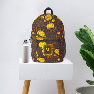 Sac À Dos Imprimé Citrouilles Automne Récolte Motif
