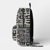 Sac À Dos Imprimé City Scribbles (Droite)