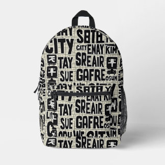 Sac À Dos Imprimé City Scribbles