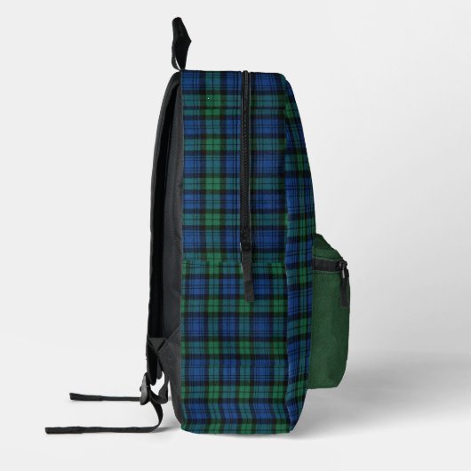 Sac À Dos Imprimé Clan Campbell Plaid Monogrammé (Gauche)