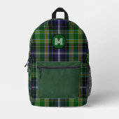 Sac À Dos Imprimé Clan McKellar Plaid Monogrammé (Recto)