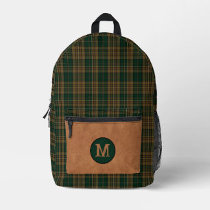 Sac À Dos Imprimé Clan Rustique Fitzsimmons Plaid Monogrammé