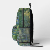 Sac À Dos Imprimé Claude Monet - Eau Lily étang, Harmonie verte (Droite)