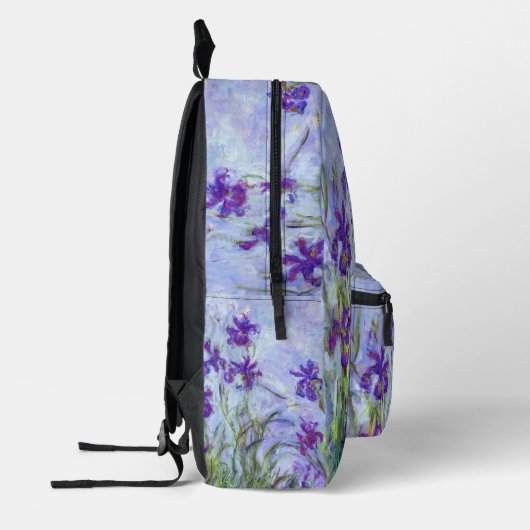 Sac À Dos Imprimé Claude Monet - Lilac Irises / Iris Mauves (Gauche)