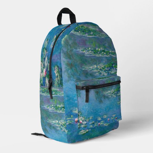 Sac À Dos Imprimé Claude Monet - Nymphéas 1906 (Coin arrière gauche)