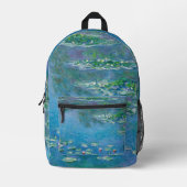 Sac À Dos Imprimé Claude Monet - Nymphéas 1906 (Recto)