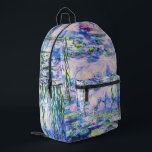 Sac À Dos Imprimé Claude Monet - Nymphéas / Nymphéas 1919<br><div class="desc">Nymphéas (W.1852) - Claude Monet, Huile sur toile, 1916-1919</div>