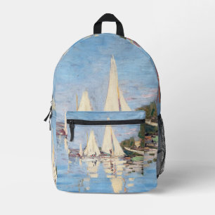 Sac À Dos Imprimé Claude Monet - Régates à Argenteuil