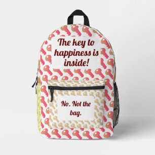 Sac À Dos Imprimé Clé personnalisable pour le bonheur