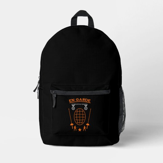 Sac À Dos Imprimé Clôture de l'épée concurrentielle (Recto)