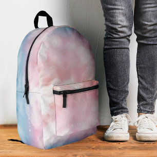 Sac À Dos Imprimé Cloud rose pastel élégant Ciel féminin