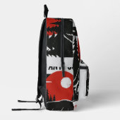 Sac À Dos Imprimé Code de Loup Solitaire – Pas Antisocial, Juste Ant (Gauche)