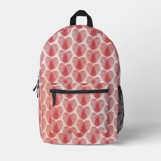 Sac À Dos Imprimé Cœur (Recto)