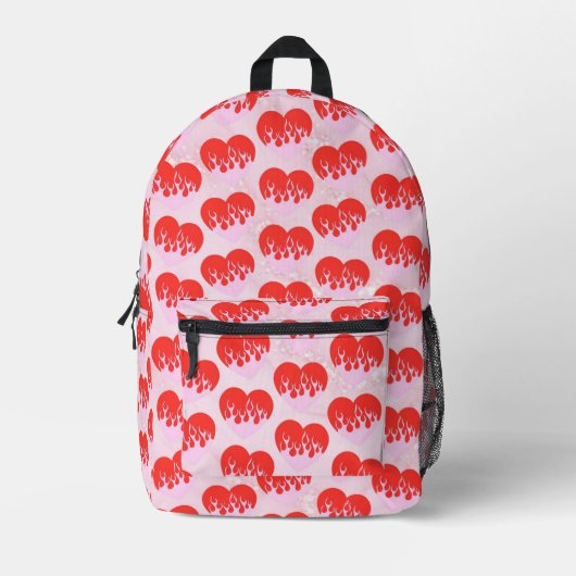 Sac À Dos Imprimé Cœur de feu (Recto)
