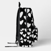 Sac À Dos Imprimé Coeurs blancs (Gauche)