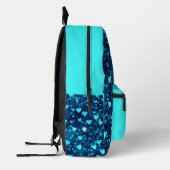 Sac À Dos Imprimé Coeurs bleus vifs (Gauche)