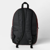 Sac À Dos Imprimé Coeurs Cheer Maroon, Pom Poms, Motif Mégaphone (Verso)