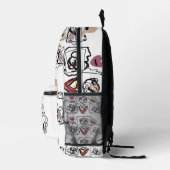 Sac À Dos Imprimé Cœurs de Pug (Droite)