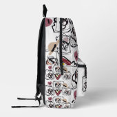 Sac À Dos Imprimé Cœurs de Pug (Gauche)