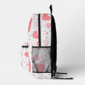 Sac À Dos Imprimé Cœurs roses et petit cochon (Droite)