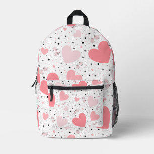 Sac À Dos Imprimé Cœurs roses et petit cochon
