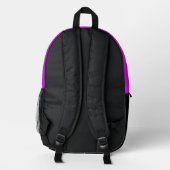 Sac À Dos Imprimé Cœurs roses noirs frappants (Verso)