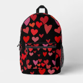 Sac À Dos Imprimé Coeurs rouges (Recto)