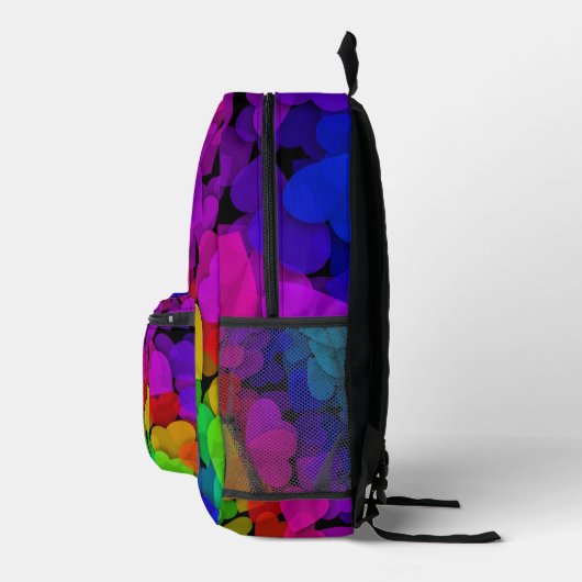 Sac À Dos Imprimé Coeurs Super mignons Arc-en-ciel (Droite)
