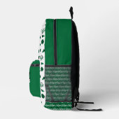 Sac À Dos Imprimé Coeurs verts, Pom Poms, Motif mégaphone (Droite)