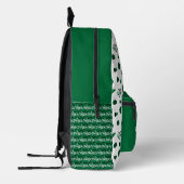 Sac À Dos Imprimé Coeurs verts, Pom Poms, Motif mégaphone (Gauche)