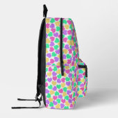 Sac À Dos Imprimé Coeurs vibrants sur blanc (Gauche)