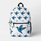 Sac À Dos Imprimé Colibri bleu (Recto)