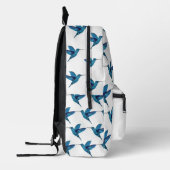 Sac À Dos Imprimé Colibri bleu (Gauche)