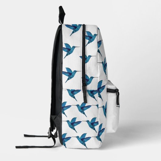 Sac À Dos Imprimé Colibri bleu (Gauche)