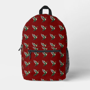 Sac À Dos Imprimé Colibri vert
